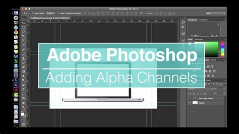 create alpha channel photoshop.